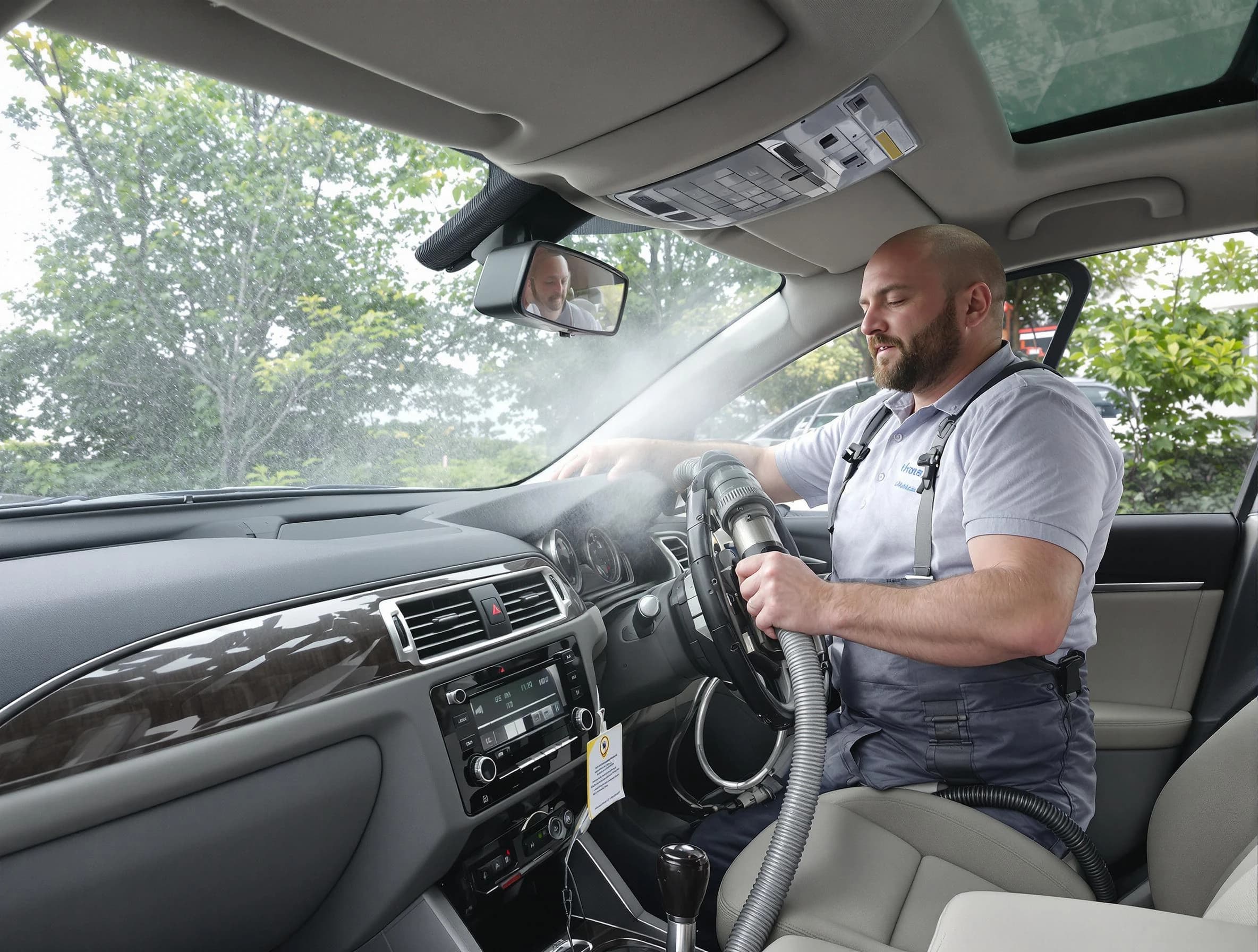 Federal Heights Air Duct Cleaning specialist performing professional car duct cleaning in Federal Heights