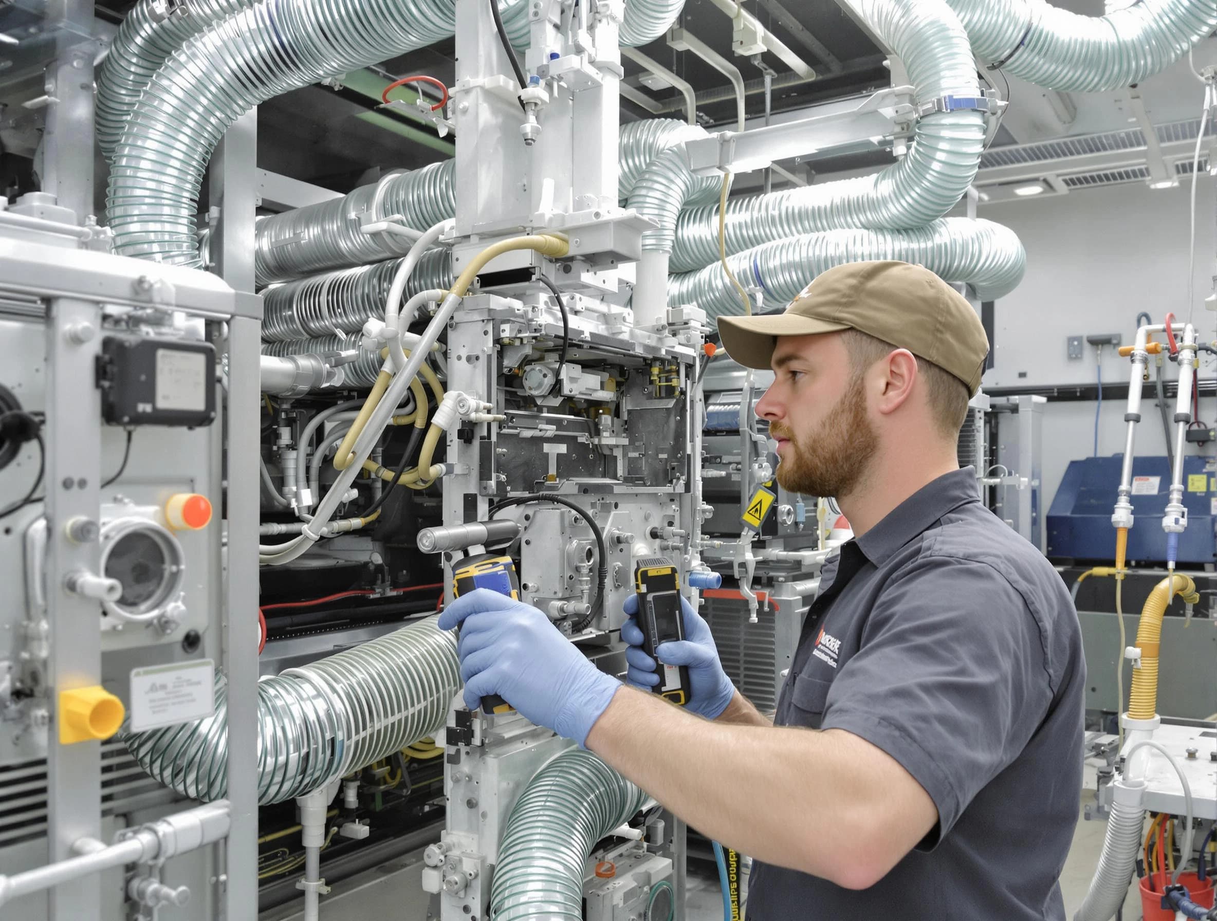 Federal Heights Air Duct Cleaning technician performing precision commercial coil cleaning at a business facility in Federal Heights
