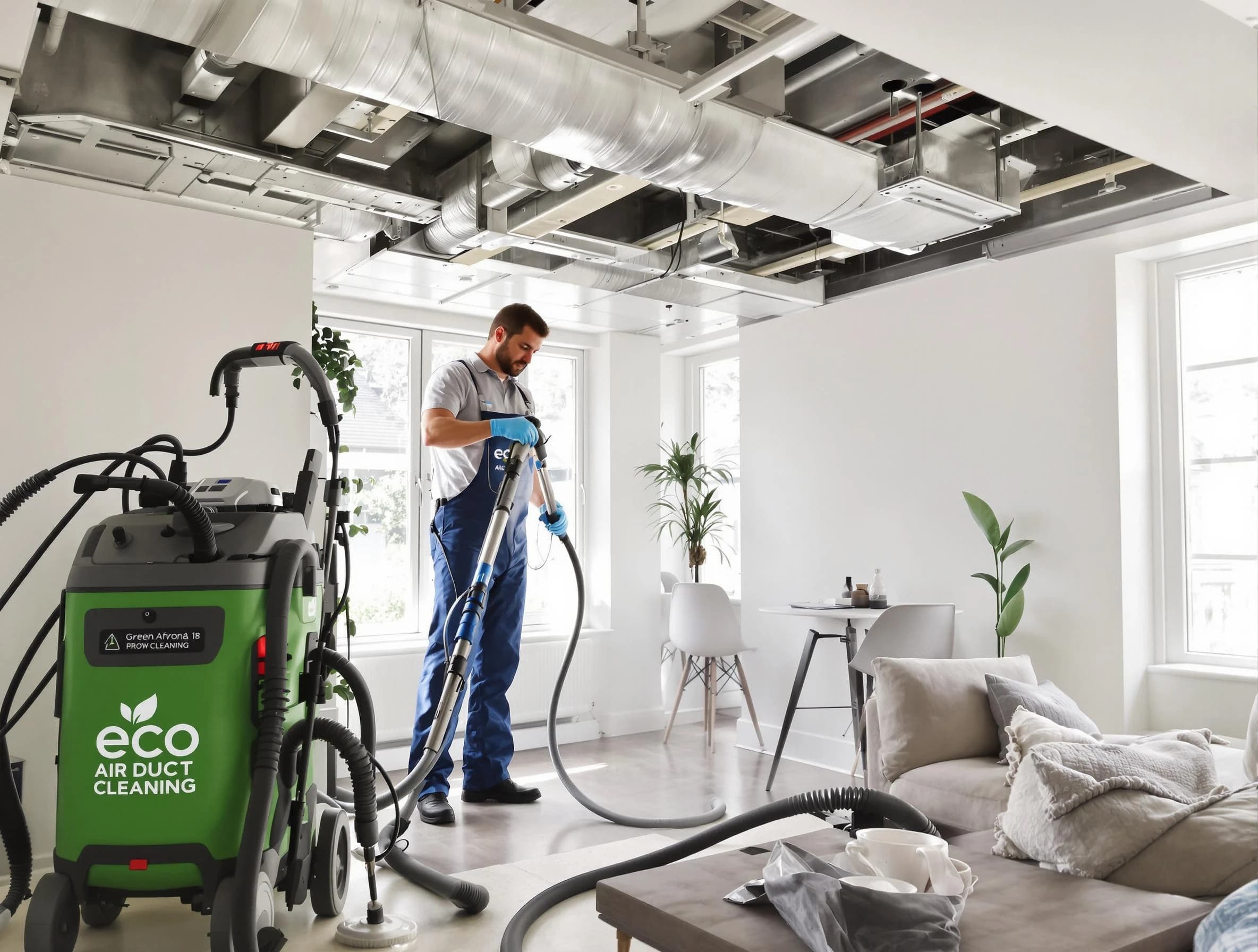 Federal Heights Air Duct Cleaning technician performing eco-friendly duct cleaning using sustainable methods in Federal Heights