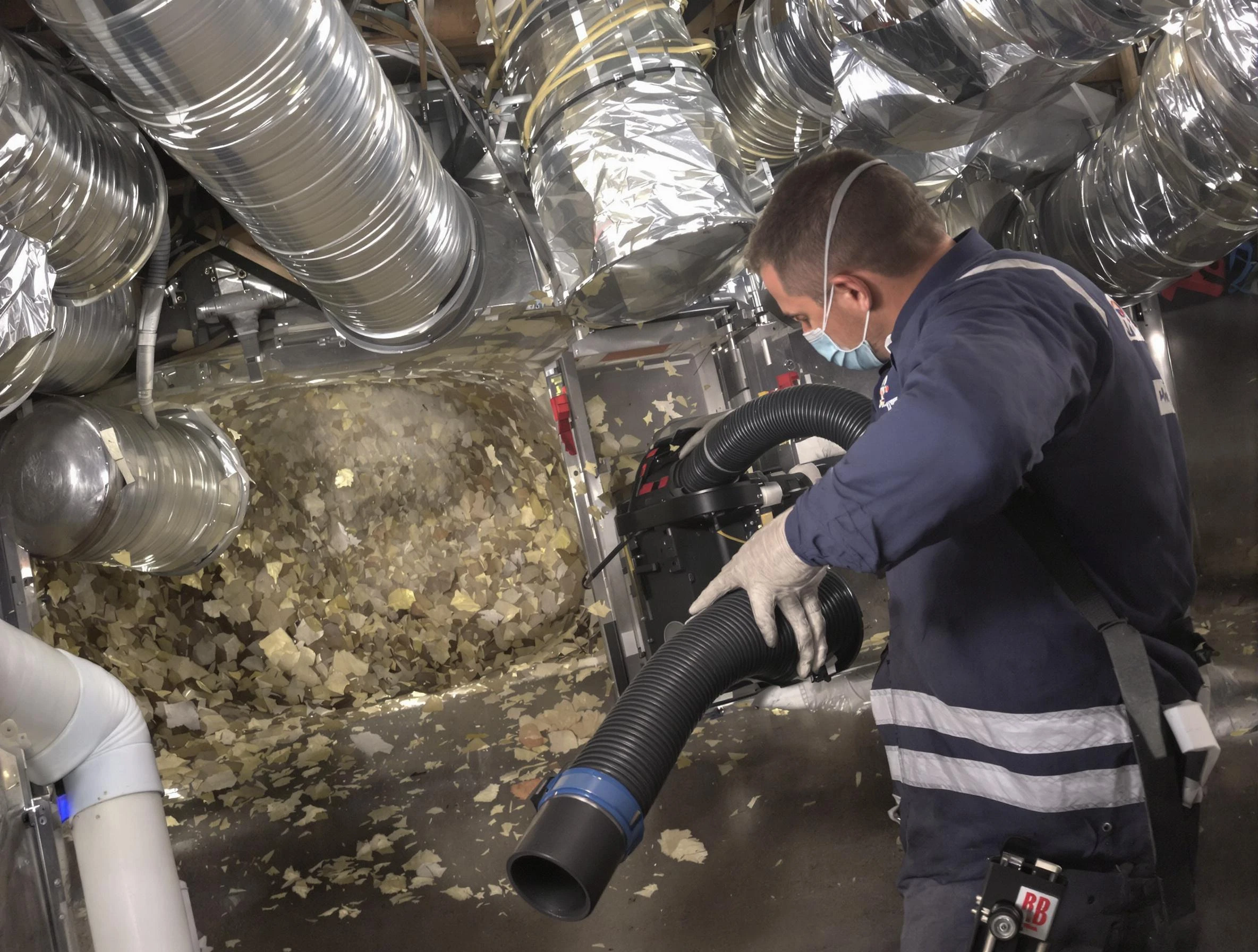 Federal Heights Air Duct Cleaning specialist operating negative pressure cleaning equipment for thorough duct maintenance in Federal Heights